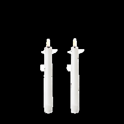 LED kaarsen, Nordic white, Smooth, 2-pack, 2,3x20,5 cm