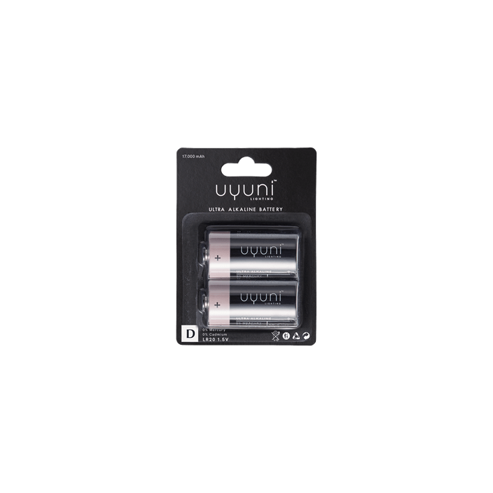 D batterij, 1,5V, 16000 mAh, 2-pack