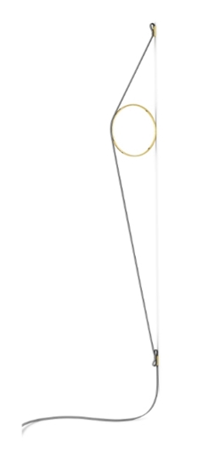 Wirering Wandlamp, Grijs/Goud