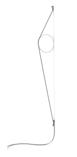 Wirering Wandlamp, Grijs/Wit
