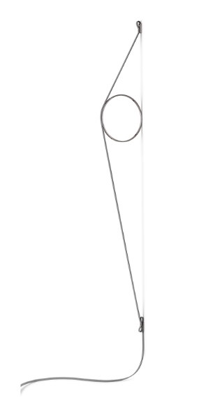 Wirering Wandlamp, Grijs/Zwart