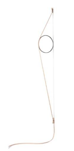 Wirering Wandlamp, Pink/Zwart